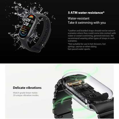 Original Xiaomi Smart Band 9 Global 1.62 inch AMOLED Screen 5ATM Waterproof Smart Watch, Support Blood Oxygen / Heart Rate Monitor (Silver) - Wearable Devices by Xiaomi | Online Shopping UK | buy2fix