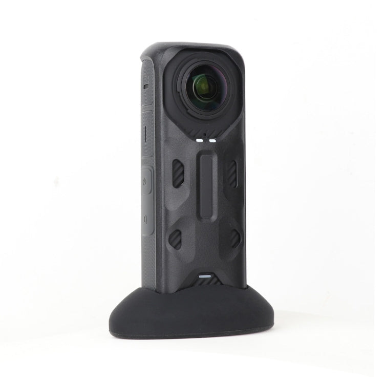 For Insta360 X4 Silicone Base Desktop Stand (Black) - Mount & Holder by buy2fix | Online Shopping UK | buy2fix