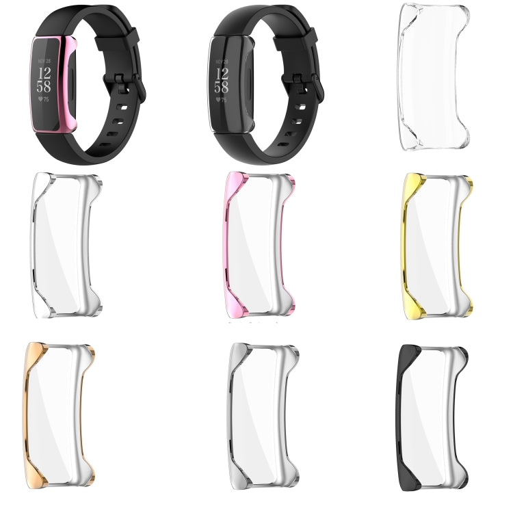 For Fitbit Inspire 2 Full Coverage PC Protective Case Cover(Rose Gold) - Watch Cases by buy2fix | Online Shopping UK | buy2fix