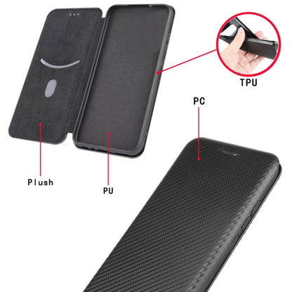 For DOOGEE N30 Carbon Fiber Texture Horizontal Flip TPU + PC + PU Leather Case with Card Slot(Black) - More Brand by buy2fix | Online Shopping UK | buy2fix