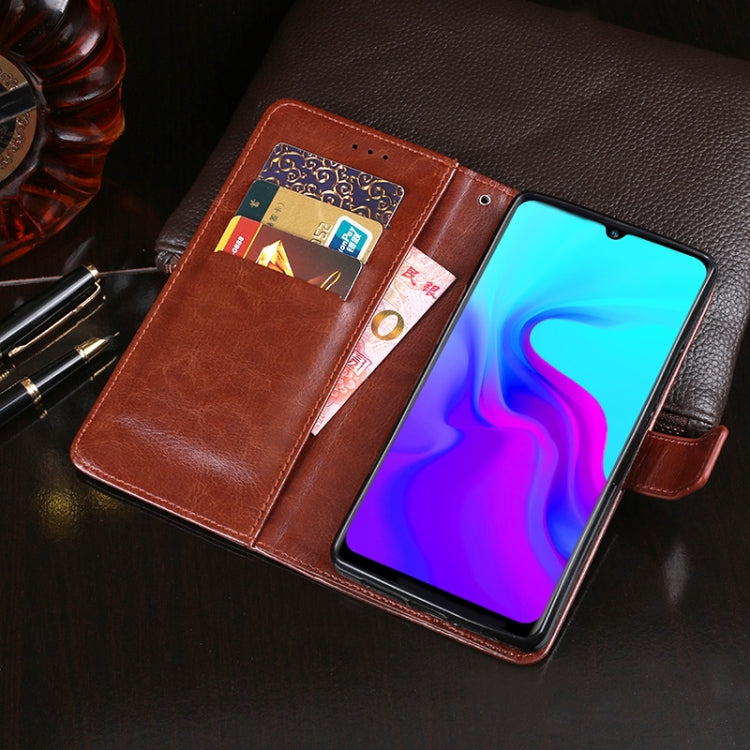 For Blackview A80S idewei Crazy Horse Texture Horizontal Flip Leather Case with Holder & Card Slots & Wallet(Sky Blue) - More Brand by idewei | Online Shopping UK | buy2fix