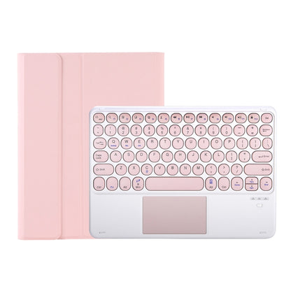 YT11B-A Detachable Candy Color Skin Feel Texture Round Keycap Bluetooth Keyboard Leather Case with Touch Control For iPad Pro 11 inch 2020 & 2018(Pink) - For iPad Pro by buy2fix | Online Shopping UK | buy2fix