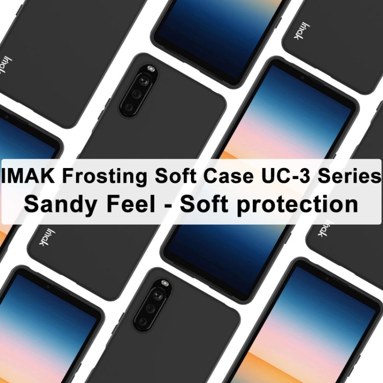 For Sony Xperia 10 III IMAK UC-3 Series Shockproof Frosted TPU Protective Case(Black) - Sony Cases by imak | Online Shopping UK | buy2fix