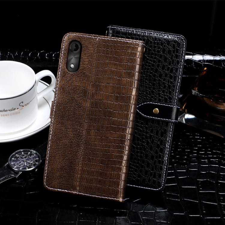 For Wiko Y51 idewei Crocodile Texture Horizontal Flip Leather Case with Holder & Card Slots & Wallet(Black) - More Brand by idewei | Online Shopping UK | buy2fix