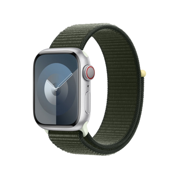 Loop Type Sport Watch Band For Apple Watch Series 9&8&7 41mm / SE 3&SE 2&6&SE&5&4 40mm / 3&2&1 38mm (Pine Needle Green) - Watch Bands by buy2fix | Online Shopping UK | buy2fix