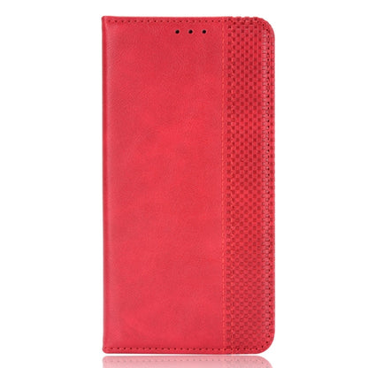 For Blackview A90 Magnetic Buckle Retro Crazy Horse Texture Horizontal Flip Leather Case with Holder & Card Slots & Photo Frame(Red) - More Brand by buy2fix | Online Shopping UK | buy2fix