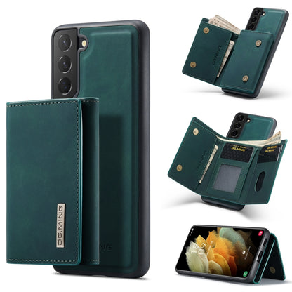 For Samsung Galaxy S21 FE DG.MING M1 Series 3-Fold Multi Card Wallet  Back Cover Shockproof Case with Holder Function(Green) - Galaxy Phone Cases by DG.MING | Online Shopping UK | buy2fix