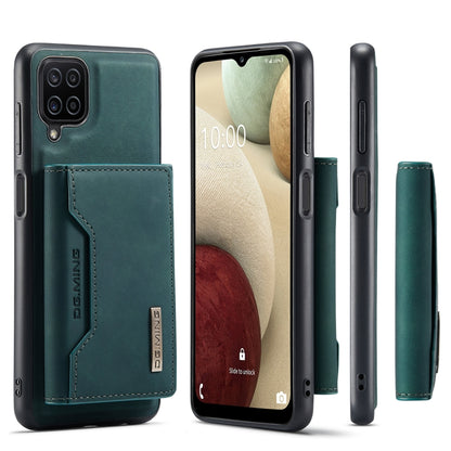 For Samsung Galaxy A12 5G DG.MING M2 Series 3-Fold Multi Card Bag Back Cover Shockproof Case with Wallet & Holder Function(Green) - Galaxy Phone Cases by DG.MING | Online Shopping UK | buy2fix