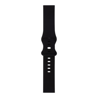 For Amazfit GTR 47mm 8-buckle Silicone Watch Band(Black) - Watch Bands by buy2fix | Online Shopping UK | buy2fix