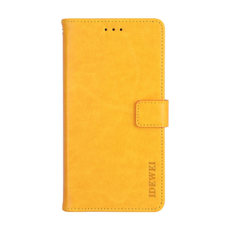 For Motorola Moto G Stylus 5G idewei Crazy Horse Texture Horizontal Flip Leather Case with Holder & Card Slots & Wallet(Yellow) - Motorola Cases by idewei | Online Shopping UK | buy2fix