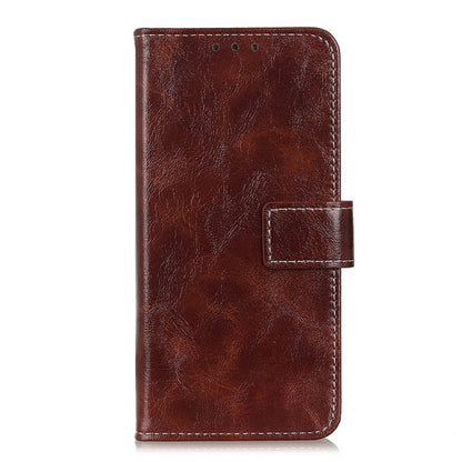 For OnePlus Nord 2 5G Retro Crazy Horse Texture Horizontal Flip Leather Case with Holder & Card Slots & Photo Frame & Wallet(Brown) - OnePlus Cases by buy2fix | Online Shopping UK | buy2fix