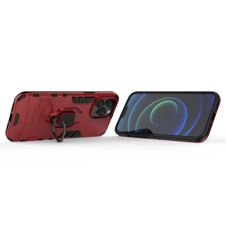 For iPhone 13 Pro Max Shockproof PC + TPU Protective Case with Magnetic Ring Holder (Red) - iPhone 13 Pro Max Cases by buy2fix | Online Shopping UK | buy2fix