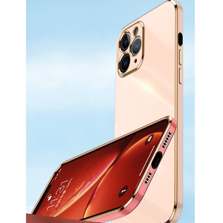 For iPhone 11 Pro Max XINLI Straight Edge 6D Electroplate TPU Phone Case (Hawthorn Red) - iPhone 11 Pro Max Cases by XINLI | Online Shopping UK | buy2fix