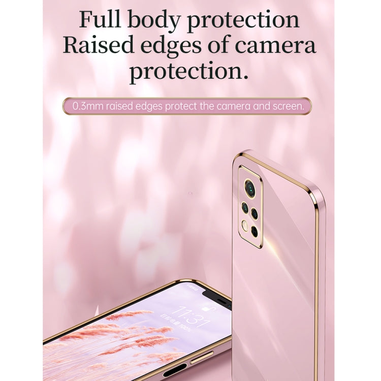 For Honor V40 5G XINLI Straight Edge 6D Electroplate TPU Phone Case with Ring Holder(Cherry Purple) - Honor Cases by XINLI | Online Shopping UK | buy2fix