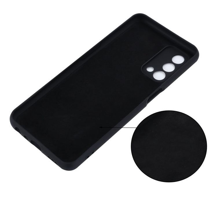 For OnePlus Nord N200 / OPPO A93 5G Pure Color Liquid Silicone Shockproof Full Coverage Case(Black) - OnePlus Cases by buy2fix | Online Shopping UK | buy2fix