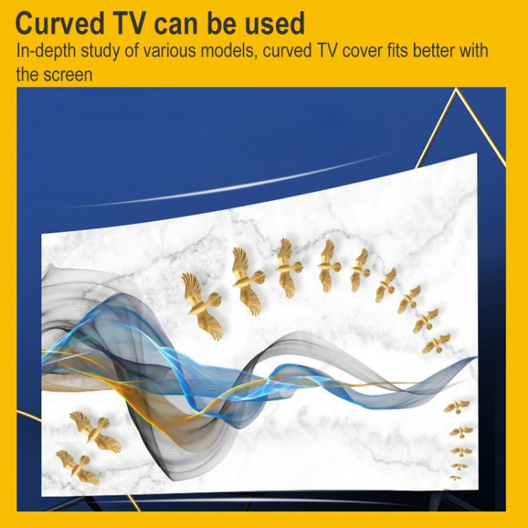 Household Cloth Dust-proof Cover for Television, Size:52 inch(Lotus) - Dust Covers by buy2fix | Online Shopping UK | buy2fix