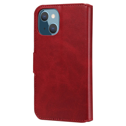 For iPhone 13 mini Classic Calf Texture PU + TPU Horizontal Flip Leather Case with Holder & Card Slots & Wallet (Red) - iPhone 13 mini Cases by buy2fix | Online Shopping UK | buy2fix