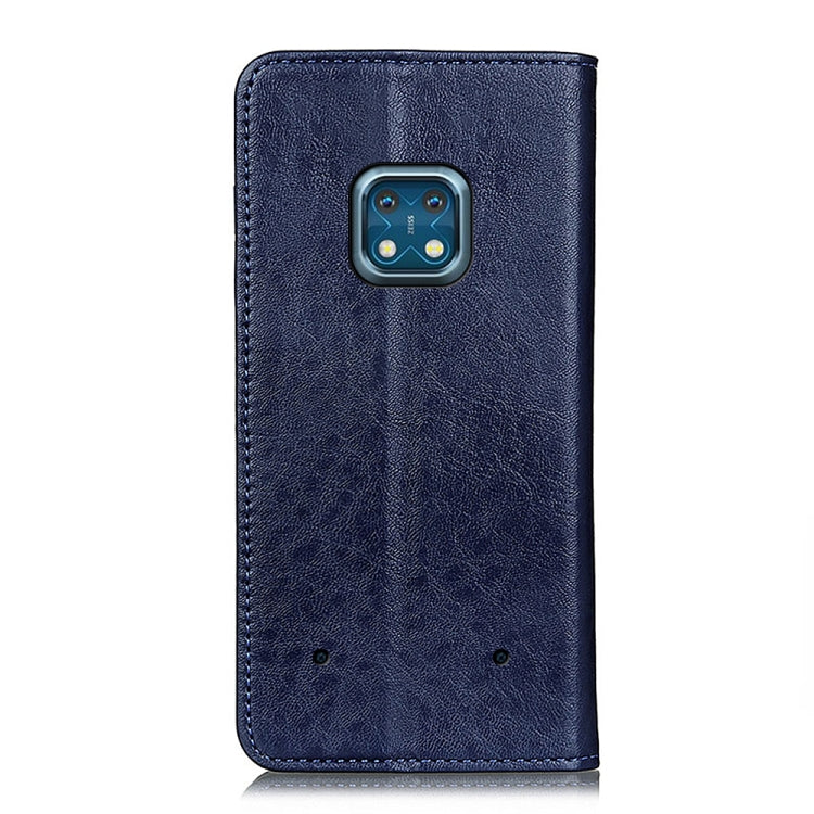 For Nokia XR20 5G Magnetic Crazy Horse Texture Horizontal Flip Leather Case with Holder & Card Slots & Wallet(Blue) - Nokia Cases by buy2fix | Online Shopping UK | buy2fix