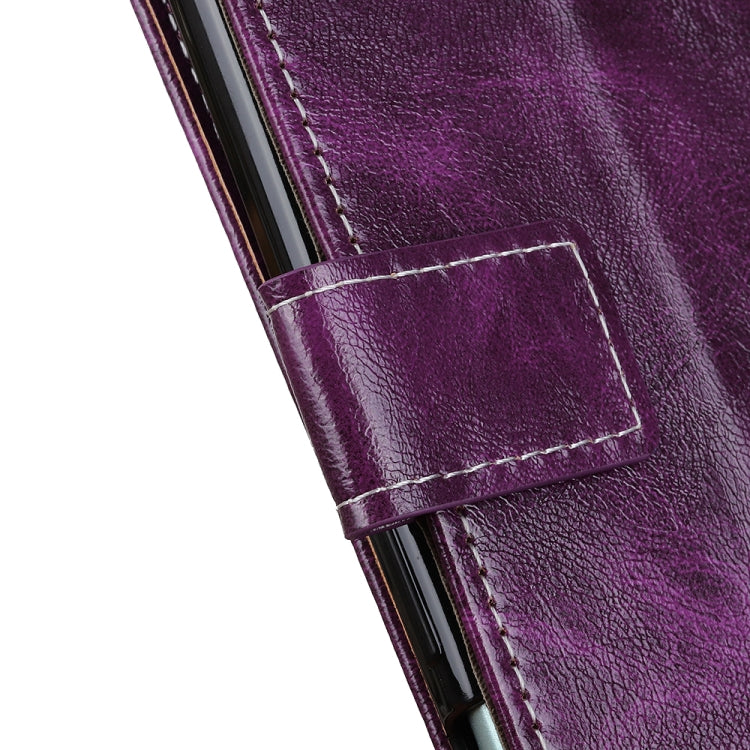 For Nokia XR20 5G Retro Crazy Horse Texture Horizontal Flip Leather Case with Holder & Card Slots & Photo Frame & Wallet(Purple) - Nokia Cases by buy2fix | Online Shopping UK | buy2fix