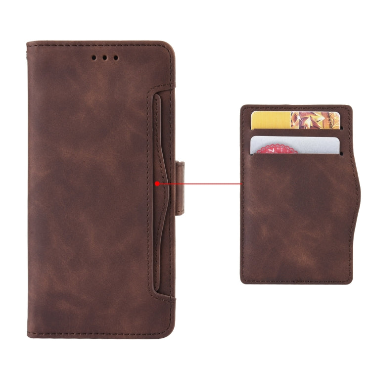 For Nokia XR20 Skin Feel Calf Pattern Horizontal Flip Leather Case with Holder & Card Slots & Photo Frame(Brown) - Nokia Cases by buy2fix | Online Shopping UK | buy2fix