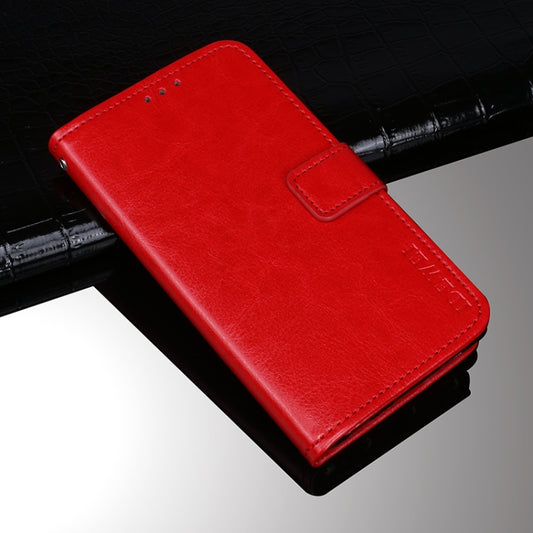 idewei Crazy Horse Texture Horizontal Flip Leather Case with Holder & Card Slots & Wallet For Tecno Camon 17P(Red) - Tecno Cases by idewei | Online Shopping UK | buy2fix