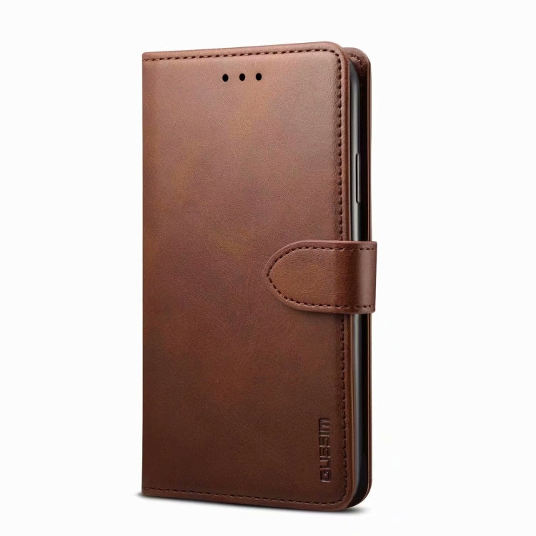 For iPhone 13 GUSSIM Business Style Horizontal Flip Leather Case with Holder & Card Slots & Wallet(Brown) - iPhone 13 Cases by GUSSIM | Online Shopping UK | buy2fix