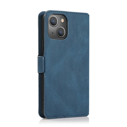 For iPhone 13 Retro Magnetic Closing Clasp Horizontal Flip Leather Case with Holder & Card Slots & Photo Frame & Wallet(Navy Blue) - iPhone 13 Cases by buy2fix | Online Shopping UK | buy2fix