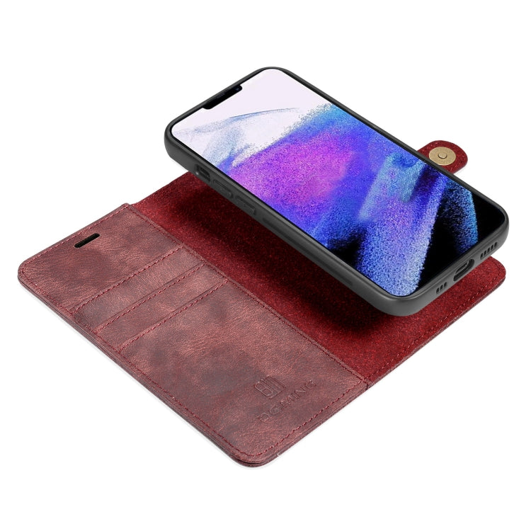 For iPhone 13 Pro Max DG.MING Crazy Horse Texture Flip Detachable Magnetic Leather Case with Holder & Card Slots & Wallet (Red) - iPhone 13 Pro Max Cases by DG.MING | Online Shopping UK | buy2fix