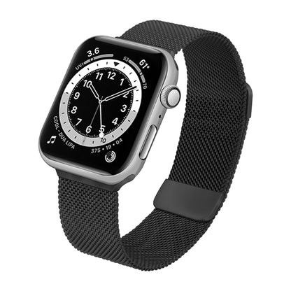 Adjustable Dual Section Milan Watch Band For Apple Watch Series 9&8&7 41mm / SE 3&SE 2&6&SE&5&4 40mm / 3&2&1 38mm(Silver) - Watch Bands by buy2fix | Online Shopping UK | buy2fix