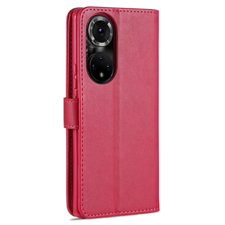 AZNS Sheepskin Texture Horizontal Flip Leather Case with Holder & Card Slots & Wallet For Honor 50 Pro(Red) - Honor Cases by AZNS | Online Shopping UK | buy2fix