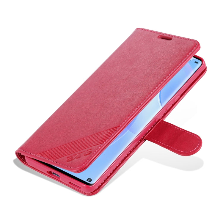 AZNS Sheepskin Texture Horizontal Flip Leather Case with Holder & Card Slots & Wallet For Honor 50 Pro(Red) - Honor Cases by AZNS | Online Shopping UK | buy2fix