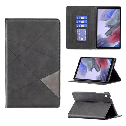 For Samsung Galaxy Tab A7 Lite SM-T220/SM-T225 Rhombus Texture Horizontal Flip Magnetic Leather Case with Holder & Card Slots(Black) - Tab A7 Lite T220 / T225 by buy2fix | Online Shopping UK | buy2fix