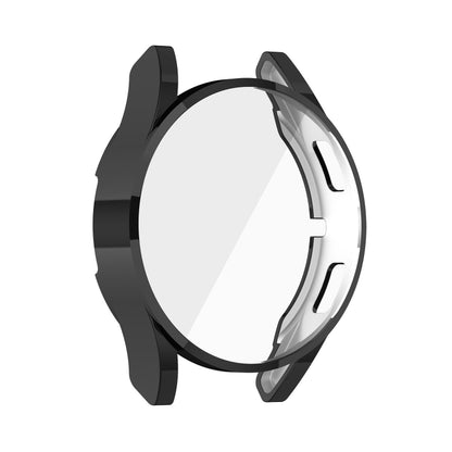 For Samung Galaxy Watch4 44mm Full Coverage TPU Electroplating Protective Case Cover(Black) - Watch Cases by buy2fix | Online Shopping UK | buy2fix