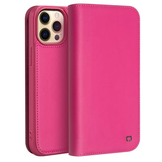 For iPhone 13 Pro QIALINO Business Horizontal Flip Leather Case with Holder & Card Slots & Wallet  (Rose Red) - iPhone 13 Pro Cases by QIALINO | Online Shopping UK | buy2fix
