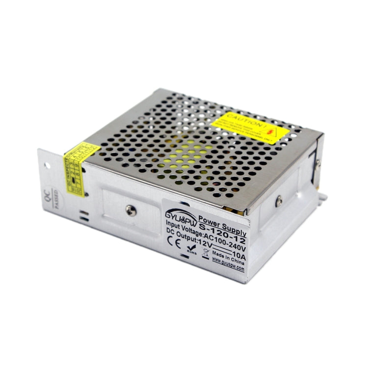 S-120-12 DC12V 10A 120W LED Regulated Switching Power Supply, Size: 129 x 99 x 40mm - Power Supplies by buy2fix | Online Shopping UK | buy2fix