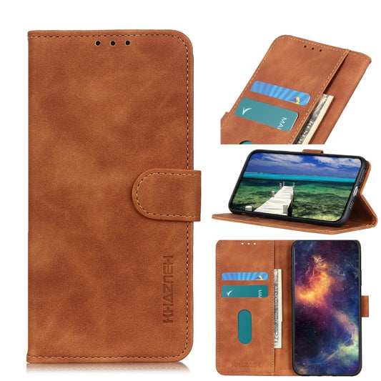 For Xiaomi Mi 11T / 11T Pro KHAZNEH Retro Texture Horizontal Flip Leather Case with Holder & Card Slots & Wallet(Brown) - Xiaomi Cases by buy2fix | Online Shopping UK | buy2fix