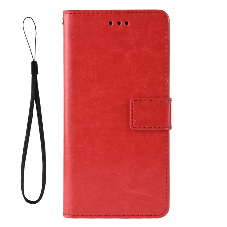 For Motorola Edge 20 Crazy Horse Texture Horizontal Flip Leather Case with Holder & Card Slots & Lanyard(Red) - Motorola Cases by buy2fix | Online Shopping UK | buy2fix