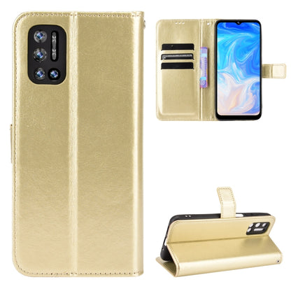 For Doogee N40 Pro Crazy Horse Texture Horizontal Flip Leather Case with Holder & Card Slots & Lanyard(Gold) - More Brand by buy2fix | Online Shopping UK | buy2fix