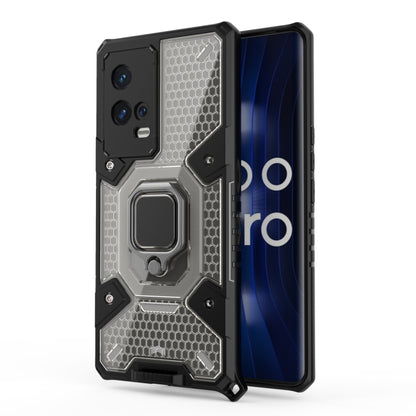 For vivo iQOO 8 Pro Space PC + TPU Ring Holder Protective Case(Grey) - vivo Cases by buy2fix | Online Shopping UK | buy2fix