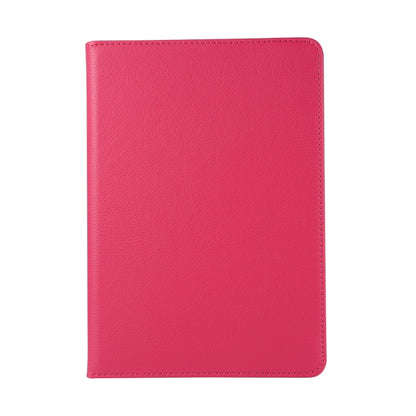 For Huawei MediaPad T3 10 Litchi Texture Horizontal Flip 360 Degrees Rotation Leather Case with Holder(Rose Red) - Huawei by buy2fix | Online Shopping UK | buy2fix