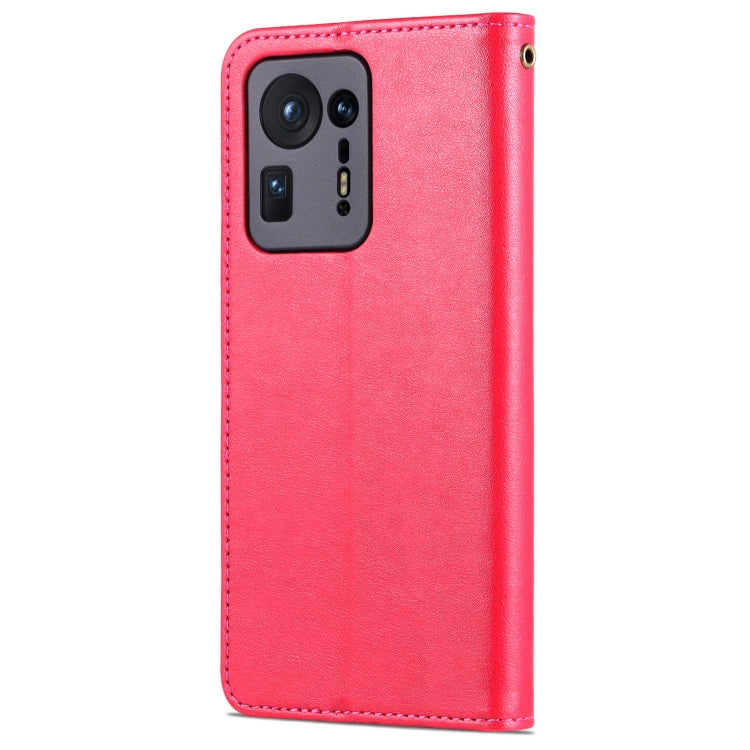 For Xiaomi Mix 4 AZNS Sheepskin Texture Horizontal Flip Leather Case with Holder & Card Slots & Wallet(Red) - Xiaomi Cases by AZNS | Online Shopping UK | buy2fix