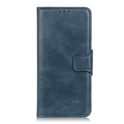 For Motorola Edge (2021) Mirren Crazy Horse Texture Horizontal Flip Leather Case with Holder & Card Slots & Wallet(Blue) - Motorola Cases by buy2fix | Online Shopping UK | buy2fix