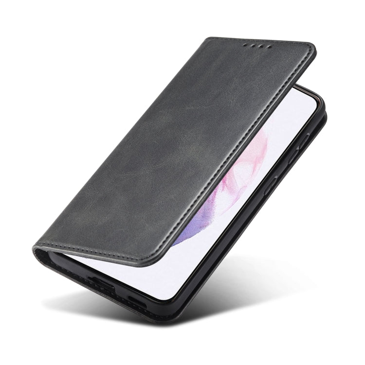 For Xiaomi Redmi 9A Calf Texture Magnetic Horizontal Flip Leather Case with Holder & Card Slots & Wallet(Black) - Xiaomi Cases by buy2fix | Online Shopping UK | buy2fix