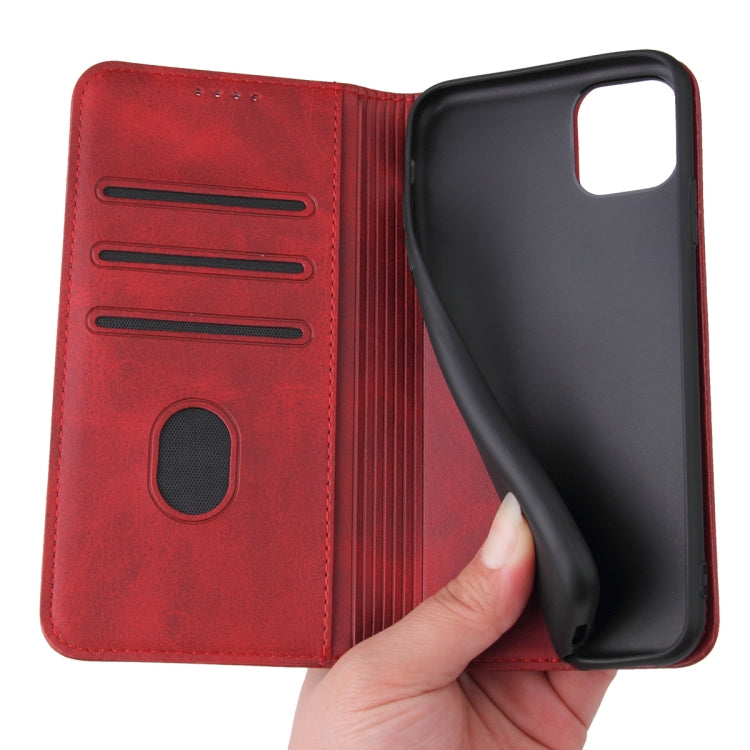 For iPhone 11 Pro Calf Texture Magnetic Horizontal Flip Leather Case with Holder & Card Slots & Wallet (Red) - iPhone 11 Pro Cases by buy2fix | Online Shopping UK | buy2fix