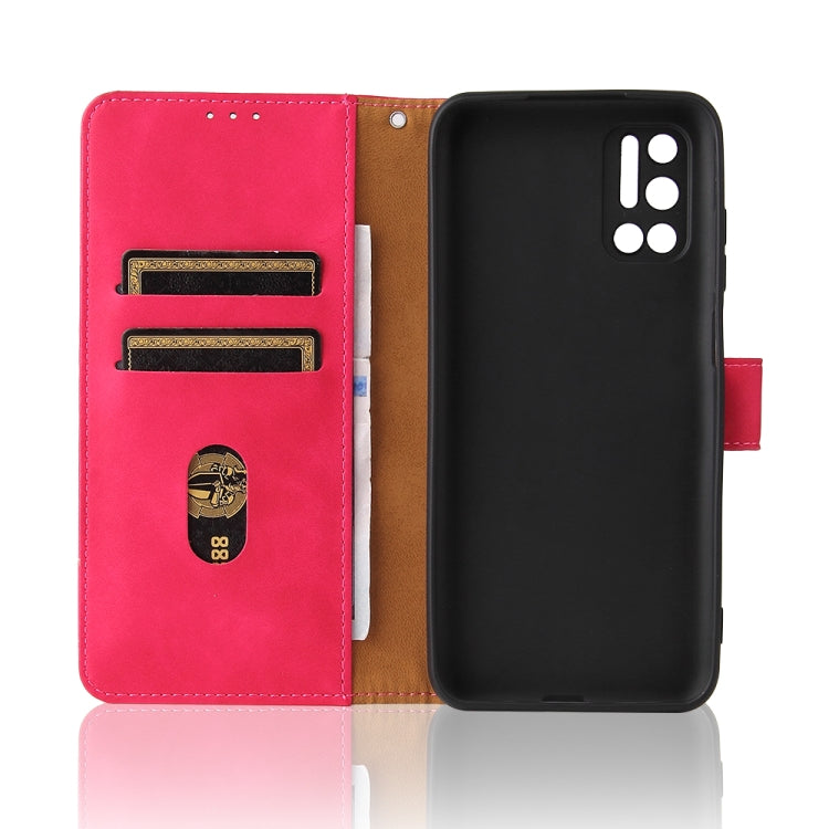 For Doogee N40 Pro Solid Color Skin Feel Magnetic Buckle Horizontal Flip PU Leather Case with Holder & Card Slots & Wallet(Rose Gold) - More Brand by buy2fix | Online Shopping UK | buy2fix