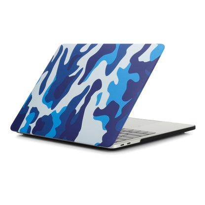 For MacBook Air 13.3 inch A1932 / A2179 / A2337 Camouflage Pattern Laptop Water Decals PC Protective Case(Blue Camouflage) - MacBook Air Cases by buy2fix | Online Shopping UK | buy2fix