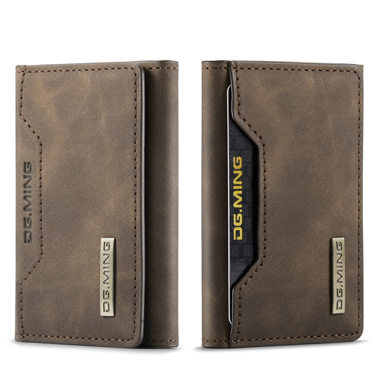 DG.MING M2 Series 3-Fold Card Bag(Coffee) - Card & Passport Bags by DG.MING | Online Shopping UK | buy2fix