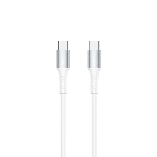 REMAX RC-198C-C Chaining II Series PD 65W USB-C / Type-C to USB-C / Type-C Fast Charging Data Cable, Cable Length: 1m(White) - USB-C & Type-C Cable by REMAX | Online Shopping UK | buy2fix