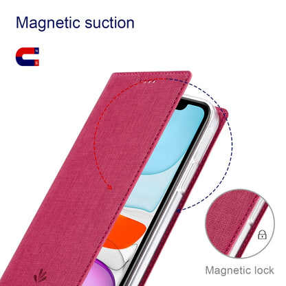 For iPhone 13 Pro ViLi DMX Series Shockproof Magsafe Magnetic Horizontal Flip Leather Phone Case (Rose Red) - iPhone 13 Pro Cases by ViLi | Online Shopping UK | buy2fix