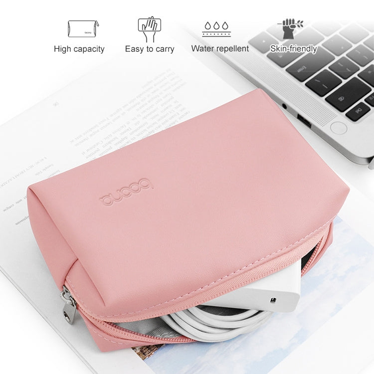 Baona XB-Q003 Power Storage Handbag PU Leather Digital Storage Bag(Pink) - Digital Storage Bag by Baona | Online Shopping UK | buy2fix